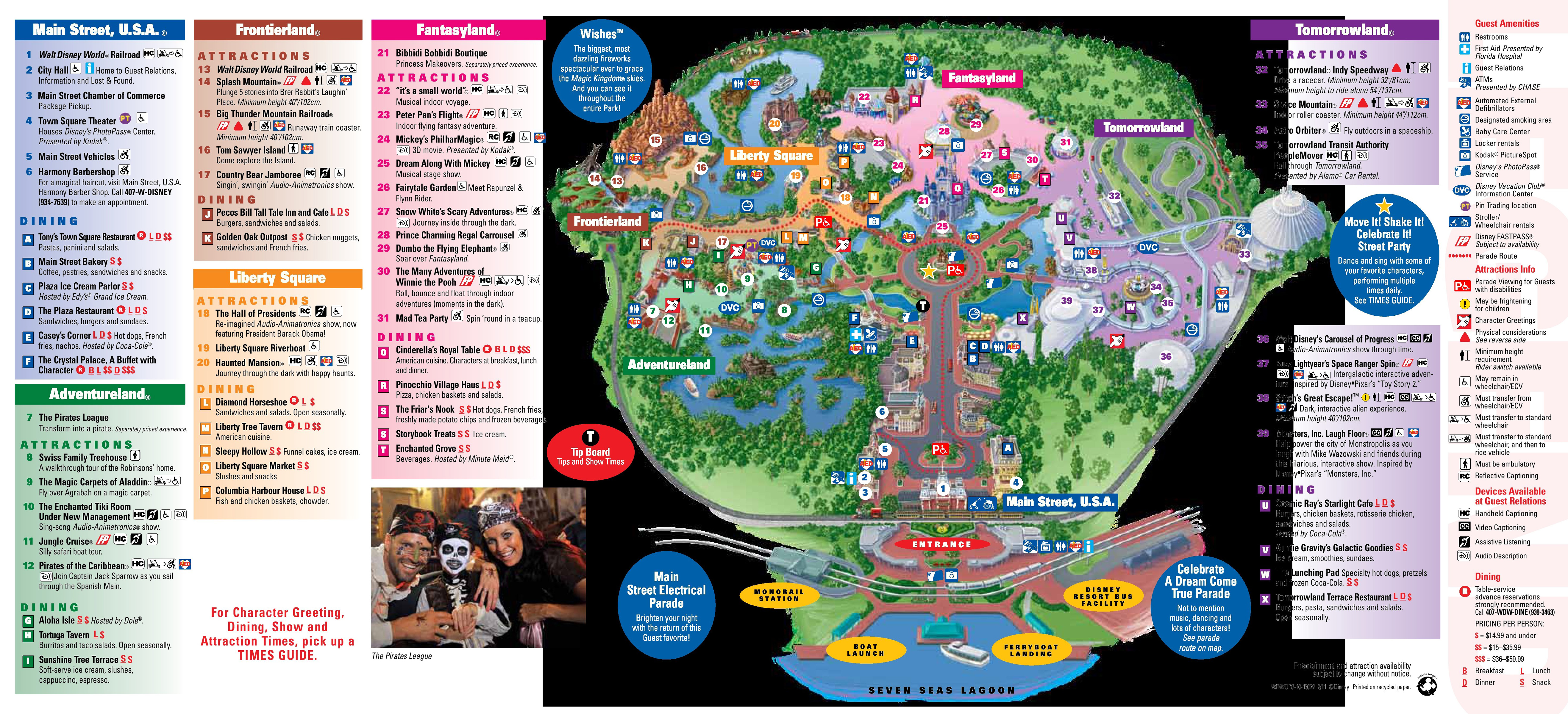 disney world magic kingdom park map pdf